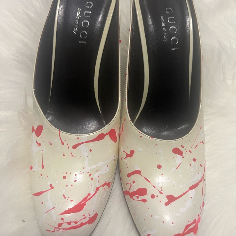 Gucci Mules custom painted